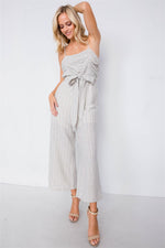 Load image into Gallery viewer, Spaghetti Strap Striped Jumpsuit
