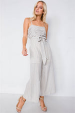 Load image into Gallery viewer, Spaghetti Strap Striped Jumpsuit
