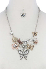 Load image into Gallery viewer, Metal Butterfly Necklace
