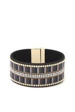 Load image into Gallery viewer, Rhinestone Block Magnetic Bracelet
