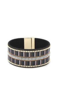 Rhinestone Block Magnetic Bracelet