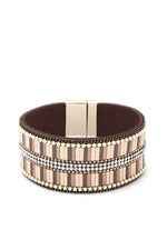 Load image into Gallery viewer, Rhinestone Block Magnetic Bracelet
