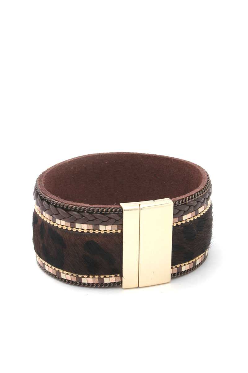 Animal Print Magnetic Bracelet