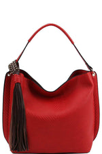 Load image into Gallery viewer, Trendy Chic Tassel Satchel with Long Strap
