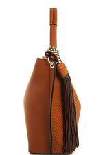 Load image into Gallery viewer, Trendy Chic Tassel Satchel with Long Strap
