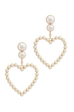 Load image into Gallery viewer, Heart Shape Post Drop Earring
