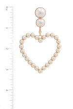 Load image into Gallery viewer, Heart Shape Post Drop Earring
