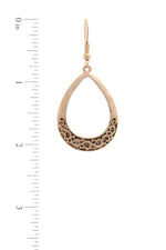 Load image into Gallery viewer, Two Tone Teardrop Shape Earring
