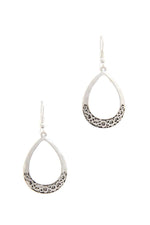 Load image into Gallery viewer, Two Tone Teardrop Shape Earring
