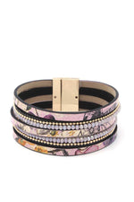 Load image into Gallery viewer, Beaded Multi Strand Magnetic Bracelet
