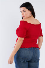 Load image into Gallery viewer, Plus Size Off The Shoulder Top
