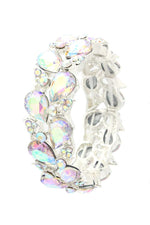 Load image into Gallery viewer, Teardrop Shape Rhinestone Stretch Bracelet
