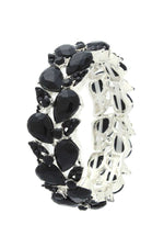 Load image into Gallery viewer, Teardrop Shape Rhinestone Stretch Bracelet
