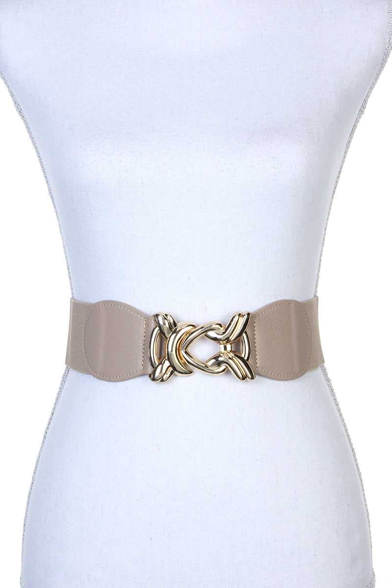 Knot Metal Buckle Stretch Belt