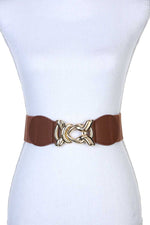 Load image into Gallery viewer, Knot Metal Buckle Stretch Belt
