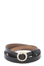 Load image into Gallery viewer, Rhinestone Buckle PU Leather Belt
