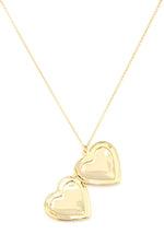 Load image into Gallery viewer, Puffy Metal Heart Locket Necklace
