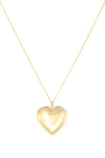 Load image into Gallery viewer, Puffy Metal Heart Locket Necklace
