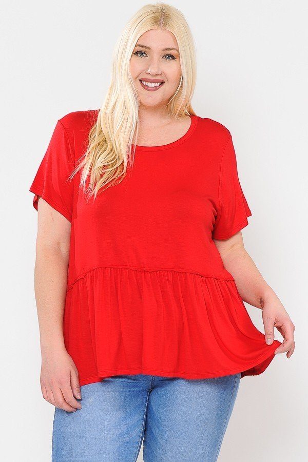 Babydoll Short Sleeve Top