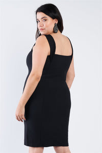 Plus Size  Front Zip Dress