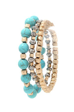 Load image into Gallery viewer, Beaded Stretch Bracelet Set
