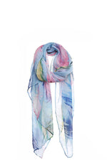 Load image into Gallery viewer, Chic Soft Multi Color Feather Print Scarf
