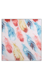 Load image into Gallery viewer, Chic Soft Multi Color Feather Print Scarf
