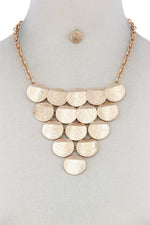 Load image into Gallery viewer, Disc Linked Bib Necklace
