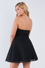 Load image into Gallery viewer, Lace Strapless Fit &amp; Flare Mini Dress
