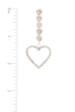 Load image into Gallery viewer, Rhinestone Heart Dangle Drop Earring
