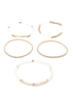 Load image into Gallery viewer, Fresh Water Pearl Stackable Bracelet Set
