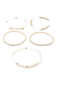 Fresh Water Pearl Stackable Bracelet Set