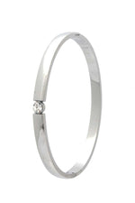 Load image into Gallery viewer, Cubic Zirconia Stainless Steel Bangle
