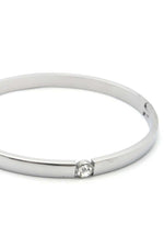 Load image into Gallery viewer, Cubic Zirconia Stainless Steel Bangle
