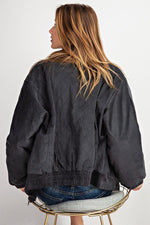 Load image into Gallery viewer, Retro Quilted Soft Corduroy Bomber Jacket
