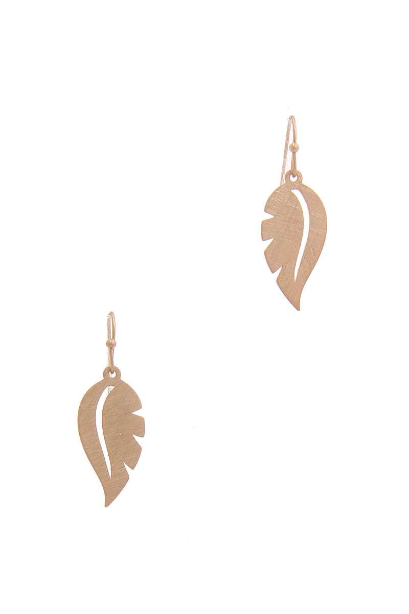 Leaf Shape Drop Earring