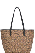 Load image into Gallery viewer, Chic Trendy Cork Textured Pattern Shopper Bag
