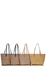 Load image into Gallery viewer, Chic Trendy Cork Textured Pattern Shopper Bag
