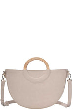 Load image into Gallery viewer, Stylish Semi Circle Modern Satchel with Long Strap
