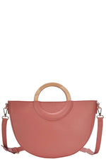 Load image into Gallery viewer, Stylish Semi Circle Modern Satchel with Long Strap
