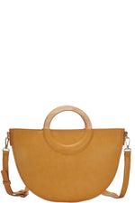 Load image into Gallery viewer, Stylish Semi Circle Modern Satchel with Long Strap
