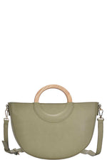 Load image into Gallery viewer, Stylish Semi Circle Modern Satchel with Long Strap
