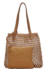 Load image into Gallery viewer, 2-in-1 Modern Chic String Woven Tote Bag
