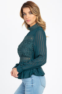 Shadow Stripe Embroidered Shirt