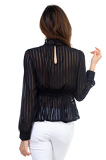 Load image into Gallery viewer, Shadow Stripe Embroidered Shirt
