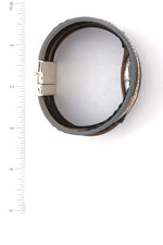 Load image into Gallery viewer, Faux Stone Wired Wrapped Magnetic Bracelet
