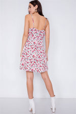 Load image into Gallery viewer, Boho Vintage Fit &amp; Flare Neck Mini Dress
