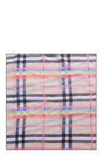 Load image into Gallery viewer, Fashion Rainbow Modern Check Infinity Scarf
