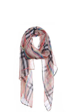 Load image into Gallery viewer, Fashion Rainbow Modern Check Scarf
