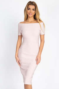 Off The Shoulder Bandage Dress